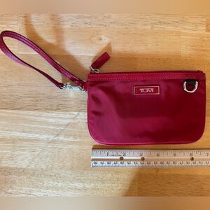 Red TUMI Wristlet - Travel, Concerts